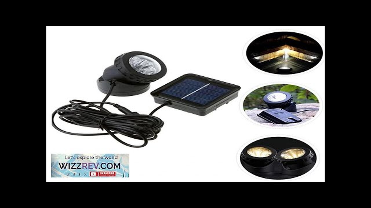 Solar Powered LampSolar Powered 6LED Underwater Submarine Lamp Spotlight Outdoor Garden Review