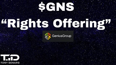 GNS Rights Offering - New Dilution to Buy Bitcoin at Genius Group