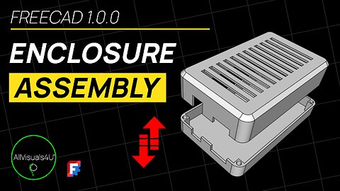 ⏱ TIMELAPSE 🏗 FreeCAD Assembly Workbench - FreeCAD 1.0 - Electronic Enclosure Box