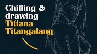 Inking a Sketch Card Character (for Sumo Thori)