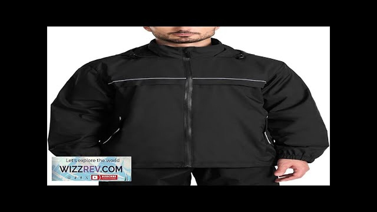 SWISSWELL Mens Rain Jacket Waterproof Windbreaker Hidden Hooded Lightweight Breathable Rain Review