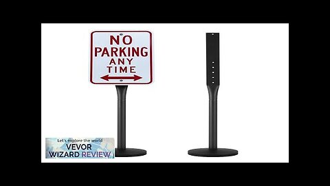 VEVOR Cast Iron Sign Post 4 ft Portable Heavy Duty Steel Post Review