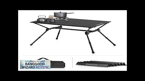 Warmounts HT1 Folding Camping Table Adjustable Heights 35"/49" Wide Portable Camping Table Review