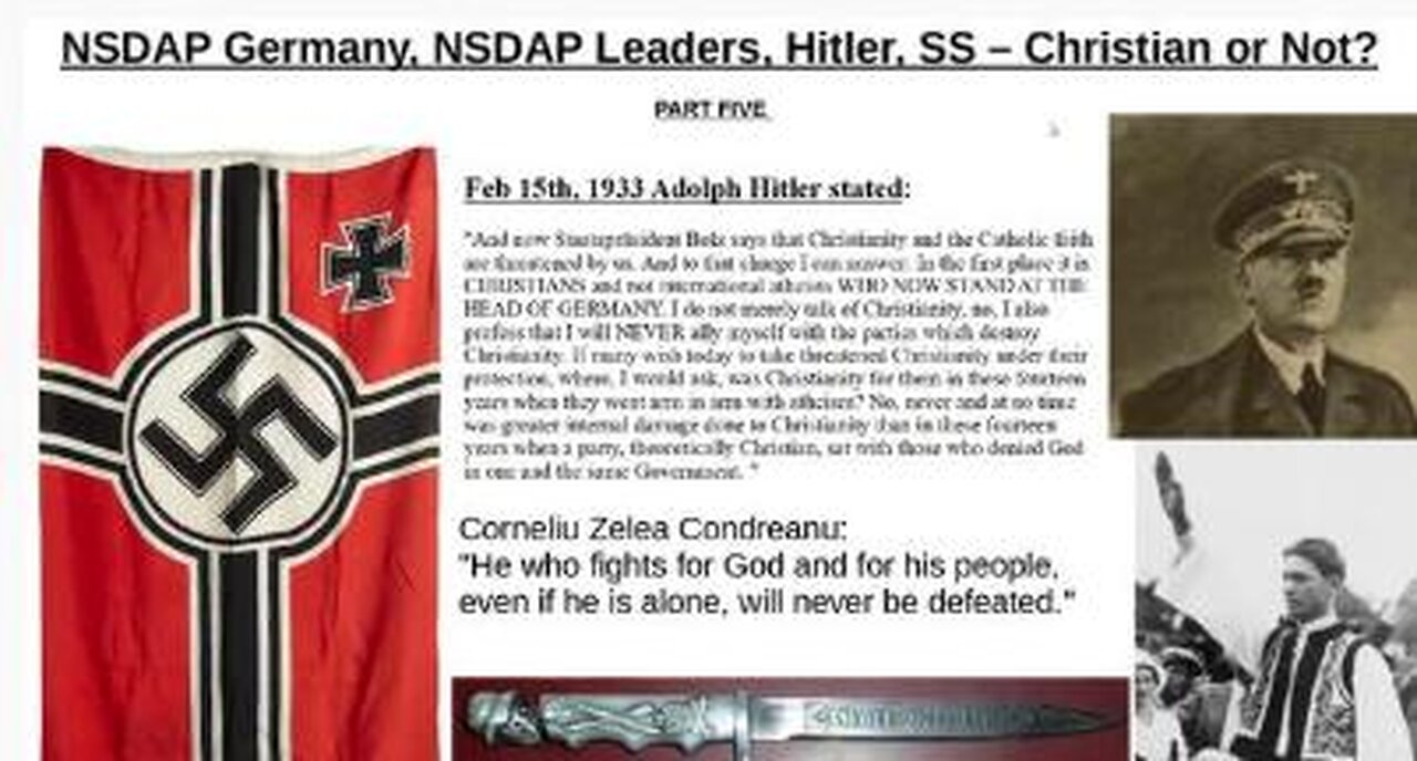 NSDAP Germany, Hitler, Leaders, SS etc - Christian or not part 5