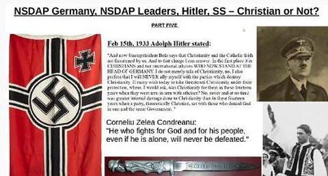 NSDAP Germany, Hitler, Leaders, SS etc - Christian or not part 5