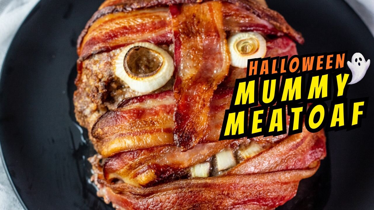 The BEST Mummy Meatloaf | Fun & Easy Halloween Dinner Idea!