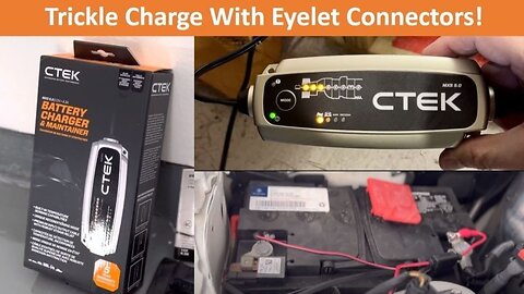 How To Trickle Charge Mercedes Benz Connecting Directly To Battery W/ Eyelet Connectors