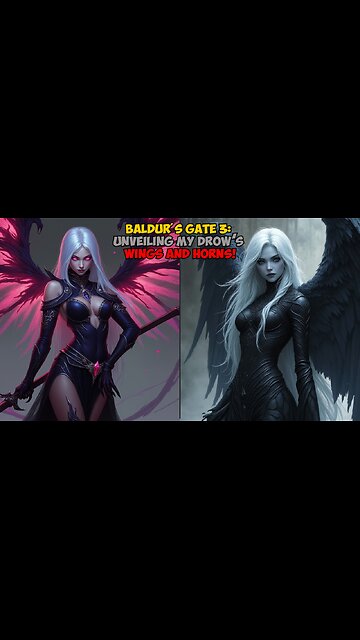 Baldur's Gate 3: Unveiling My Drow’s Wings and Horns!