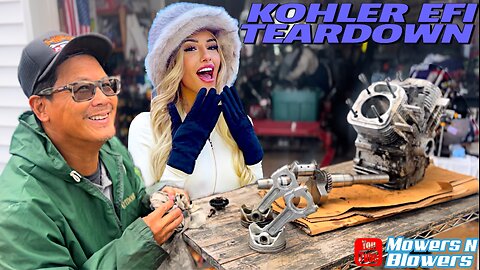 Kohler EFI 26.5hp V-Twin Toro Z-Master Engine teardown part out & buying a sketchy pvc gate