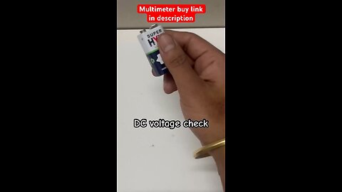 9V Battery Voltage Test Using Multimeter