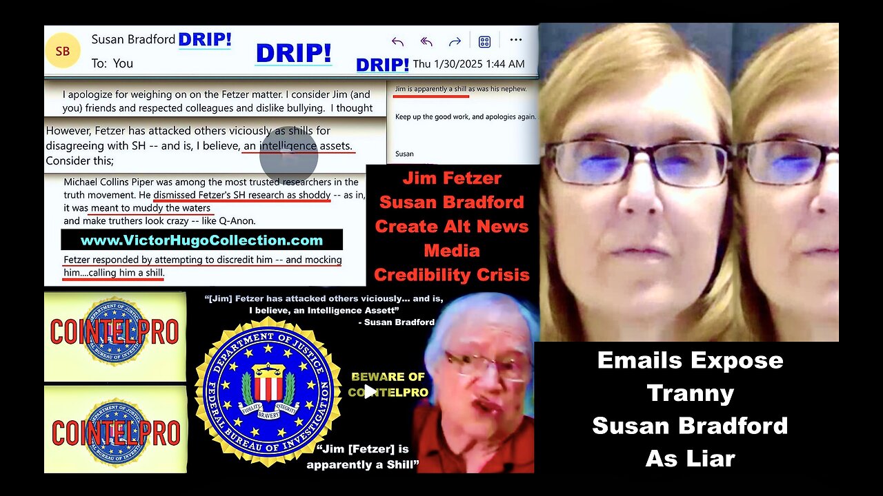 Susan Bradford Lies To Herpes Russ Winter About Her Email Exposing Jim Fetzer As Intelligence Asset