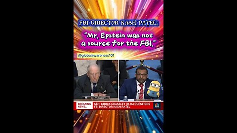 FBI Director Patel said "Mr. Epstein was not a source for the FBI." Proof that he was.