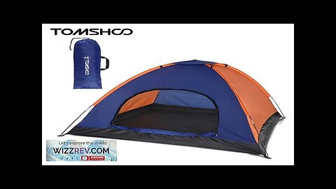 TOMSHOO 3-4 Persons Camping Tent Lightweight Outdoor Backpacking Tent with Rain Fly Review