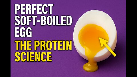 🥚 Perfect Soft-Boiled Egg — The Protein Science Behind Creamy Yolks
