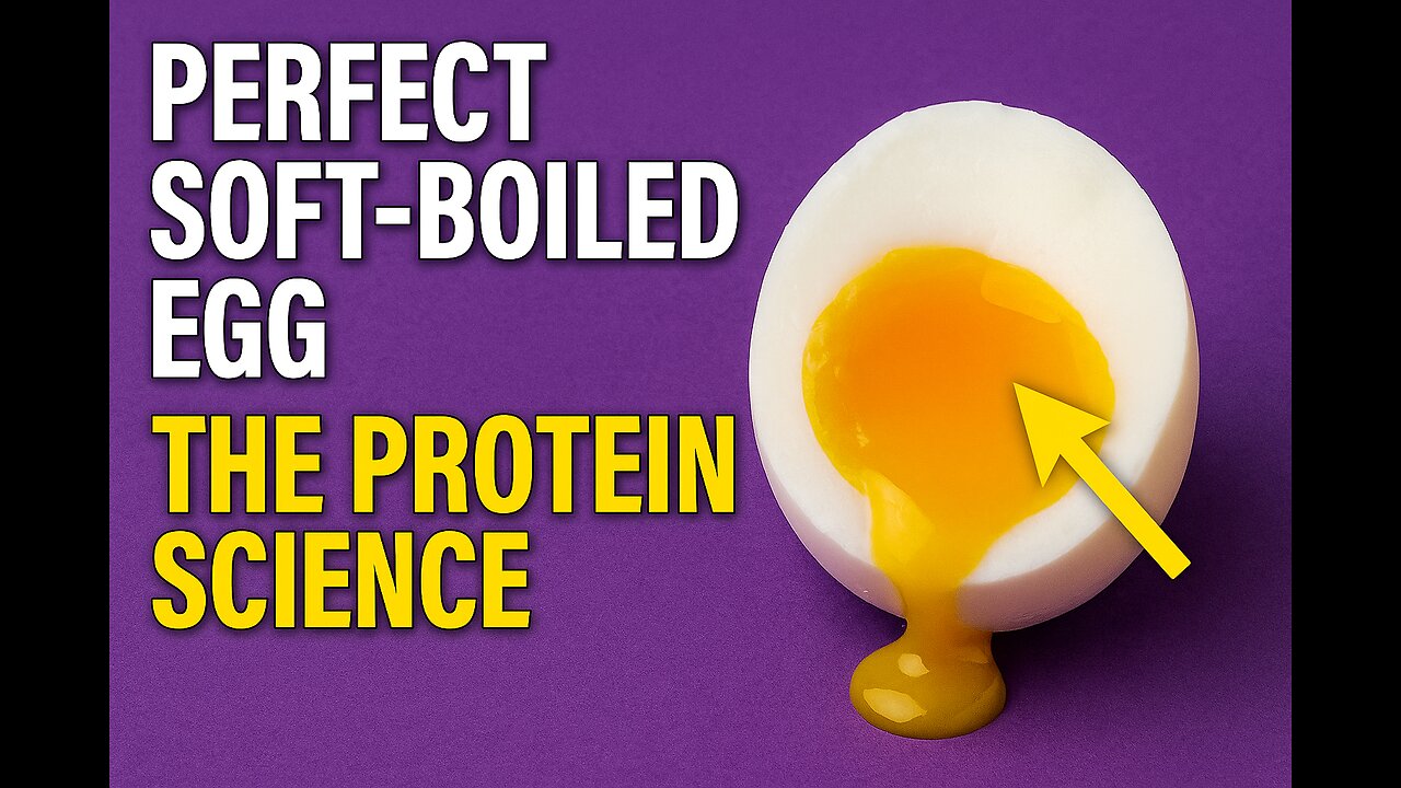 🥚 Perfect Soft-Boiled Egg — The Protein Science Behind Creamy Yolks