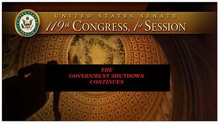 Live from Senate Floor as Government Shutdown Continues 10.07.25