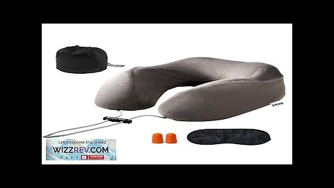 Travel Pillow Upgraded Memory Foam U-Shaped Neck Pillow for Traveling Dark Gray Review