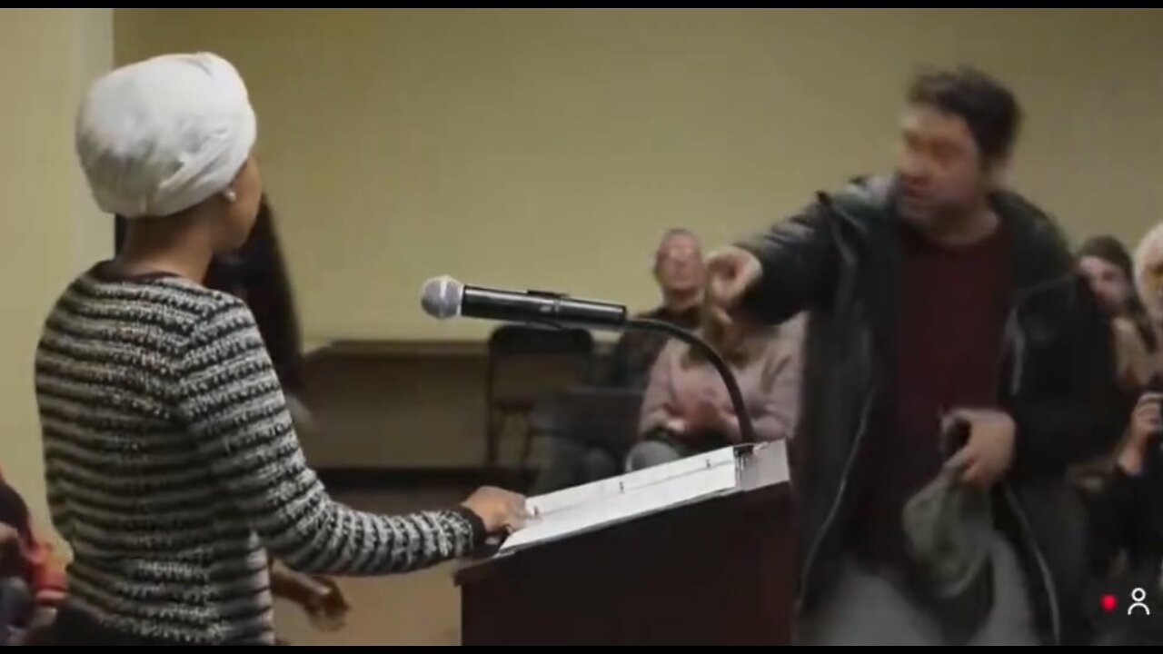 Man Charges at Ilhan Omar, Sprays Her with Her with Unknown Substance