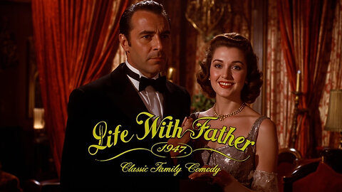 Life With Father (1947) William Powell, Irene Dunne, 14 Yr. Old Elizabeth Taylor Family Comedy