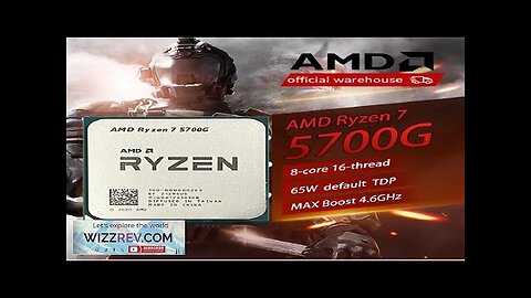 AMD RYZEN 7 5700G CPU 100% Brand New 5700G Processor Desktop PC Review