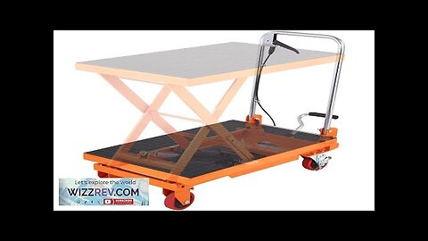 VEVOR Hydraulic Lift Table Cart 330lbs Capacity 28.5" Lifting Height Manual Single Review