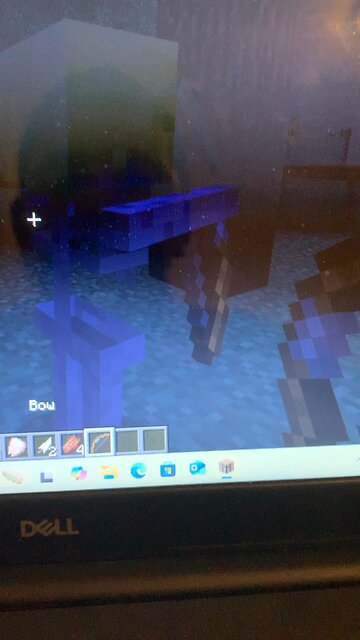 Playing Minecraft