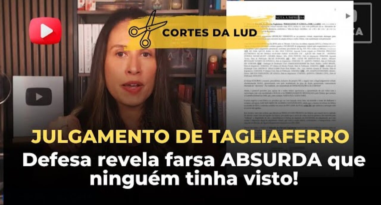 Julgamento de Tagliaferro - Defesa revela farsa ABSURDA que ninguém tinha visto!