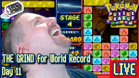 Day 11 of THE GRIND That Defies Salty Puzzle Gods, Doods! [Pokémon Puzzle League Speedruns]