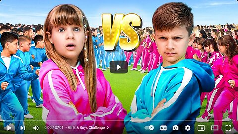 BOYS vs. GIRLS CHALLENGE Collection of Best Videos from Diana and Roma