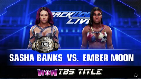 WWE 2k19 Sasha Banks(c) vs Ember Moon TBSTitle