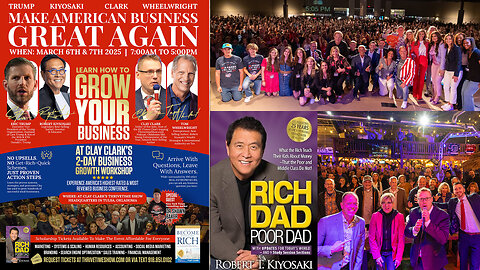 Robert Kiyosaki | Clay Clark Interview with Best-Selling Author Robert Kiyosaki | How to Get Out of the Rat Race | The Cash Flow Quadrant 101 + Join Eric Trump & Robert Kiyosaki At Clay Clark's March 6-7 Business Conference