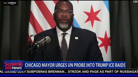 CHICAGO MAYOR URGES UN PROBE INTO TRUMP ICE RAIDS