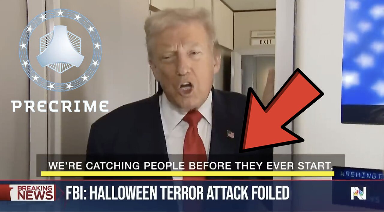 PUMPKIN DAY PSYOP! TRUMP PRAISES PRECRIME UNIT SAYING WERE CATCHING PEOPLE BEFORE THEY START!