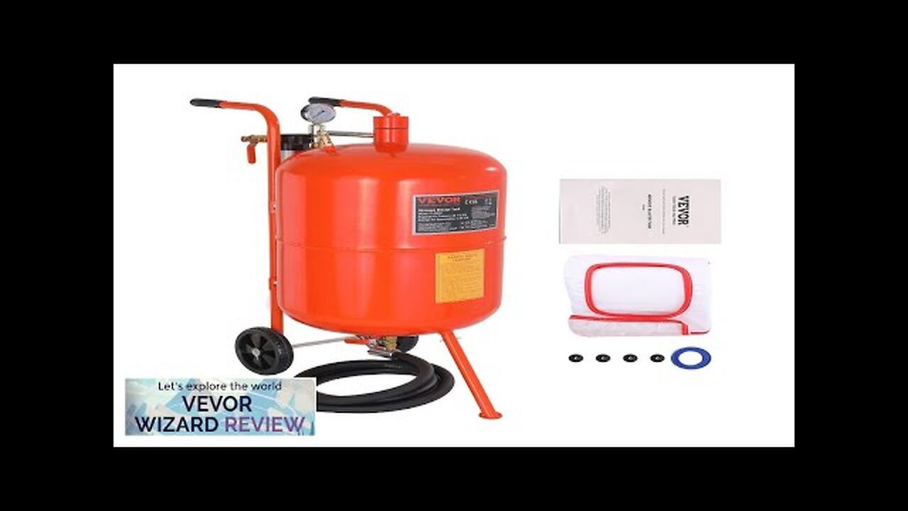 VEVOR 20 Gallon Sand Blaster 60-110 PSI High Pressure Sandblaster Portable Abrasive Review