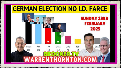 GERMAN ELECTION NO I.D. FARCE WITH WARREN THORNTON, PAUL BROOKER LEMBIT OPIK