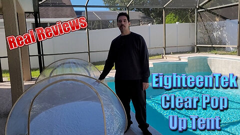 EighteenTek Clear Pop Up Tent Unboxing and Real Review