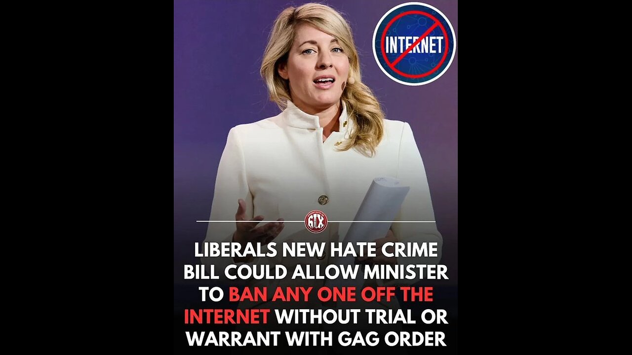 Bill C8: The Liberal Internet Censorship Bill being introduced.