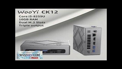 CK12 Intel Gaming Mini PC 8th Core i5-8259U 16GB RAM 256GB 512GB Review