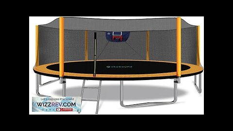 SkyBound 10FT 12FT 14FT 15FT 16FT Trampoline with Enclosure Net Large Trampoline Review