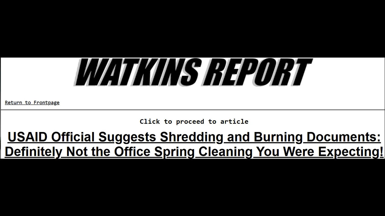 USAID Told to Mass-Shred Files, Ready the Burn Bag in Case Shredder Overheats