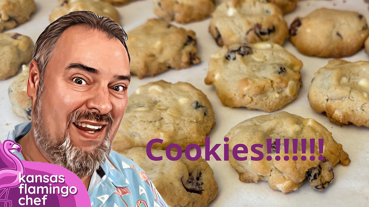 White Chocolate and Cranberry Cookies