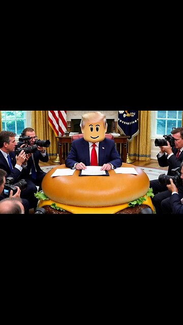greatest desk in history 🍔🇺🇸
