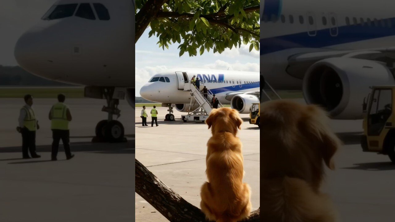 Hero Dogs! Golden Retriever Mom and Puppy Stop Disaster