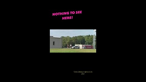 HE SAW IT FIRST! ,SHE LOST A SHOE, OR PLANTED SOMETHING, BUT SHE SEES TOO AND RUNS!