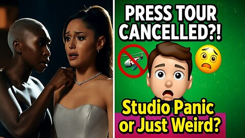 Wicked: For Good Press Tour CANCELLED?! Studio PANICS or Are They Just THIS Weird?