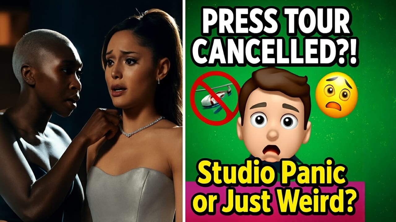 Wicked: For Good Press Tour CANCELLED?! Studio PANICS or Are They Just THIS Weird?