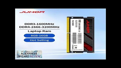 JUHOR Memoria Ram DDR4 8GB 16GB 2666mhz 3200mhz DDR3 8GB 1600mhz Sodimm Review