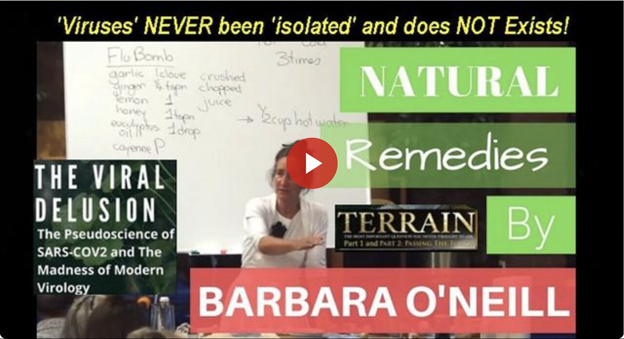 'Barbara O'Neill' (Australia): How to Heal Yourself with Natural Organic Remedies!