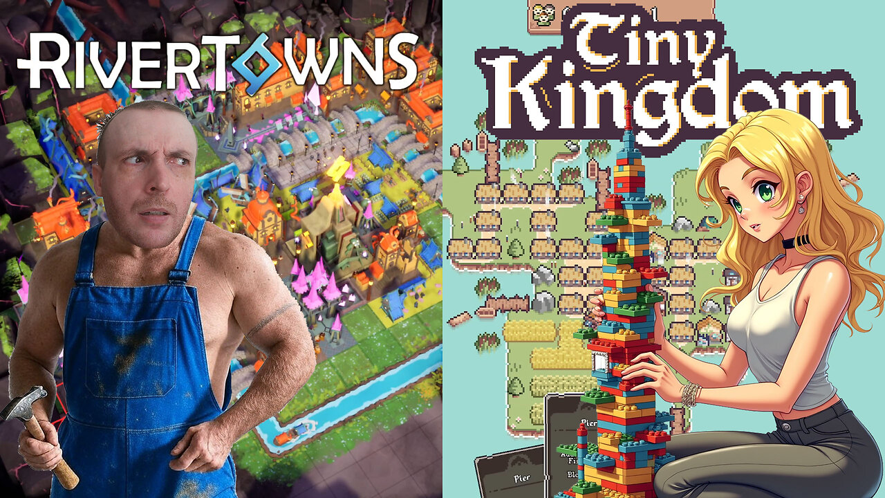 Building Cities With Tetris Pieces & Cards - Let's Discover Indie Games River Towns & Tiny Kingdom