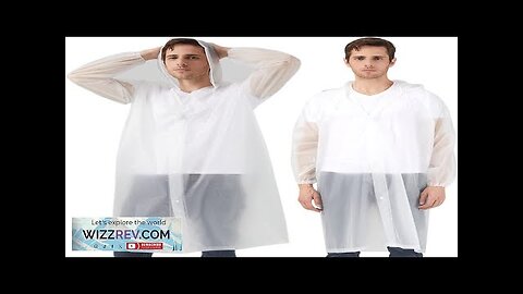 EVA Rain Ponchos for Adults/Kids 2 Pack Reusable Raincoats with Hoods Review